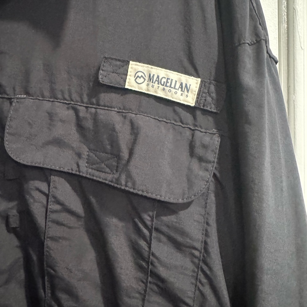 Magellan Outdoors Black Relaxed Fit Shirt - Picture 3 of 4